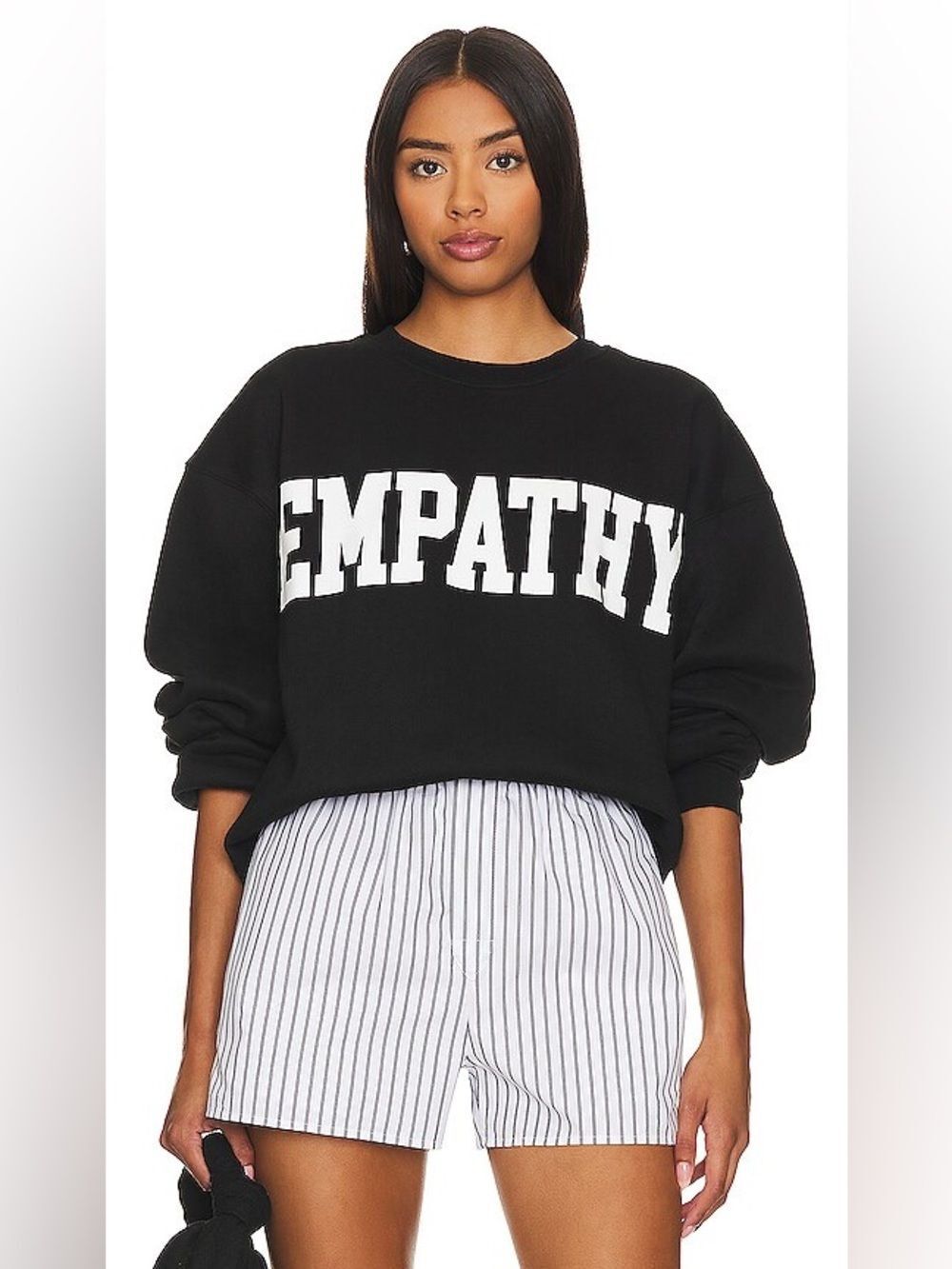The Mayfair Group Empathy Always Crewneck in Black